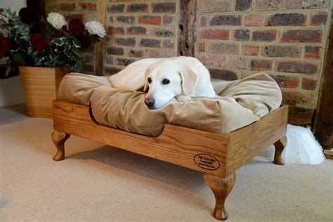 custom made wooden dog beds.